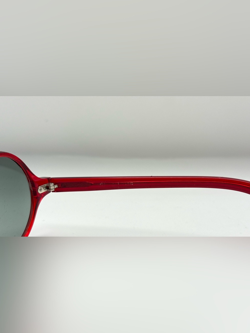 Red Oval Sunglasses Frames Only - Picture 8 of 9